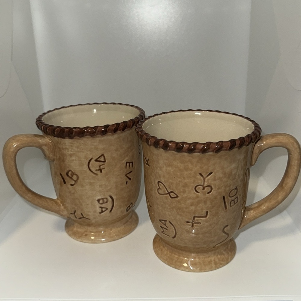 Montana Silversmiths Brown and Cream Mugs